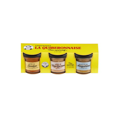 La Quiberonnaise Aufstriche 3er Set: Sardinen - Thunfisch - Makrelen je 100g