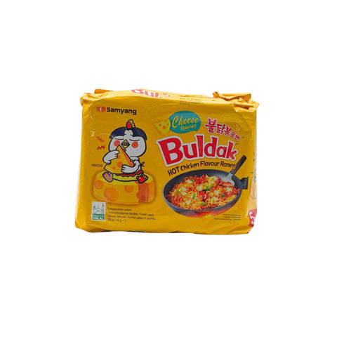 Nouilles instantanées Buldak au poulet épicé et au fromage Hot Chicken Cheese Samyang, jaunes 5 x 140g