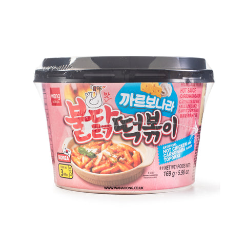 Wang Hot Chicken Carbonara Topokki Bowl 169g